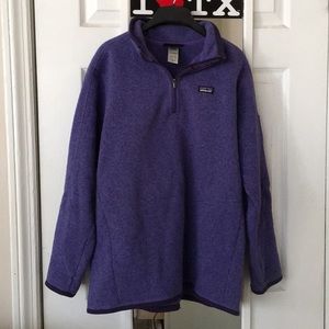 Purple Patagonia Better Sweater 1/4 Zip Women’sXL